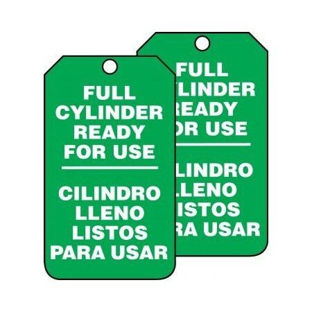 CYLINDER STATUS BILINGUAL SAFETY TAG SBMGT203PTM